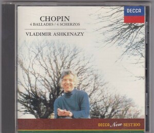 ★CD DECCA ショパン:4つのバラード.4つのスケルツォ *ウラディミール・アシュケナージ(Vladimir Ashkenazy)