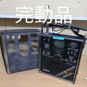 【美品】SONY ICF-5800 スカイセンサー FM/AM 中波 短波 5BAND RECEIVER タイマー内蔵 4.0W 