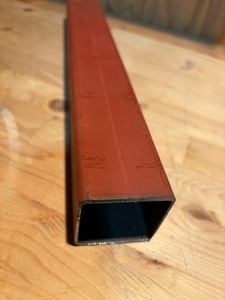 ③鉄製 角パイプ 厚み2.3ミリ×50×50ミリ 長さ500ミリ