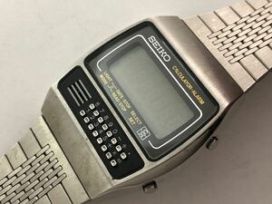 ジャンク SEIKO カリキュレーター 腕時計 セイコー クォーツ チェックメイト c359 アラーム 新品 デッドストック