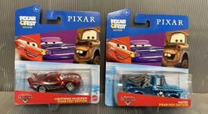 マテル カーズ PIXAR FEST ピクサー フェスト ライトニング マックィーン LIGHTNIG McQUEEN MATTEL メーター　CARS ミニカー 95 2個セット