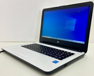 LC1710S 【動作品】HP Notebook-14-ac005tu CPU:Intel(R) Celeron(R）CPU N3050 @1.60GHz HDD:500GB メモリ:4GB N