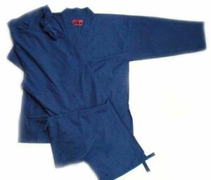  bee nest woven . hakama Samue ( navy blue ) made in Japan 