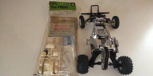 TAMIYA タミヤ The FROG マイティフロッグ 80年代当時物 銀メッキシャーシ 未塗装ボディ 未走行品