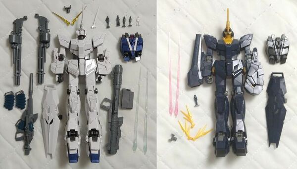 MG ユニコーンガンダム HDカラー+MS CAGE&バンシィ　セット　ジャンク