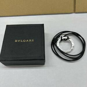 563.◎1円スタート◎BVLGARI ブルガリ ネックレス ペンダント チョーカー シルバー メンズ アクセサリー 装飾品 【115795】