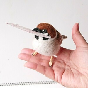  wool felt bird ... hand made 