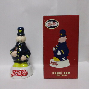 新品 景品 非売品 PEPSI COLA DRINK cop Pencil holder & PENNY BANK 鉛筆ホルダー ペン立て ペプシコップ 警官 ペプシコーラ ノベルティの画像2