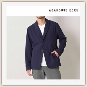 【ABAHOUSE ECRU】アバハウス メンズ ショールカーディガン / ジャケット / オンオフ兼用 / L〈ネイビー〉新品