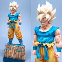 ドラゴンボール 孫悟空 フィギュア フルリペイント 台座制作 ドラゴンボールZ CLEARISE 超サイヤ人孫悟空 DRAGON BALL_画像1