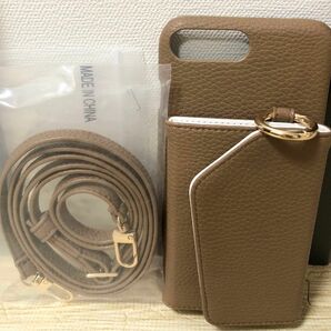 【美品!即購入OK!!】多機能スマホショルダーケース手帳型iPhone8plus