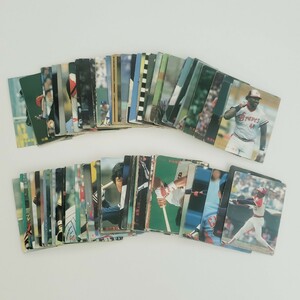 保管品 カルビー ベースボールカード 93枚まとめ 原辰徳 落合博満 他 希少 昭和レトロ BASEBALL CARD 現状品 