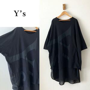 Y*s wise Logo print oversize do King cut and sewn 