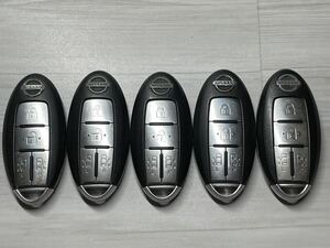 日産 純正 スマートキー 4ボタン 5個セット 基盤 BPA0M-11 キーレス セレナ C25 エルグランド E51 両側電動スライドドア ラフェスタ 等