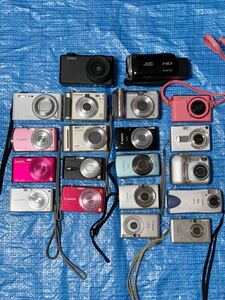 1円〜大量コンパクトデジタルカメラ Panasonic Canon CASIO Nikon SIGMA PENTAX CAPLIO JVC 状態未確認 完全未確認 デジカメ 