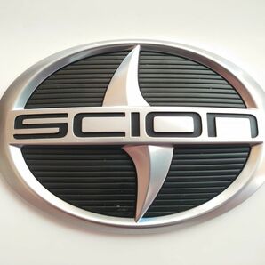 SCION エンブレム サイオン フロント トヨタ 北米仕様 シルバー 横幅14センチ