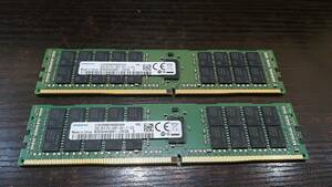 【動作品♪】SAMSUNG PC4-2400T DDR4 32GB×2枚 合計64GB ECC Registered メモリ