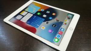 au Apple iPad Air 2 Wi-Fi+Cellular 16GB A1567(MGH72J/A)判定〇/シルバー/動作品/難あり/ジャンク扱い