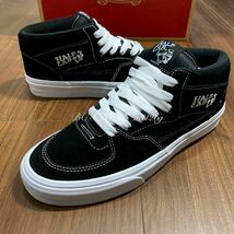 新品 VANS HALF CAB 27.0cm US9 BLACK メンズ バンズ ヴァンズ ハーフキャブ スケート シグネチャー スニーカー シューズ クラシック_画像2