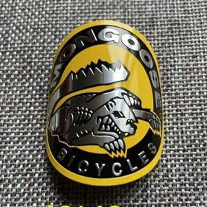  man Goose (mongoose) head badge emblem sticker ( yellow )