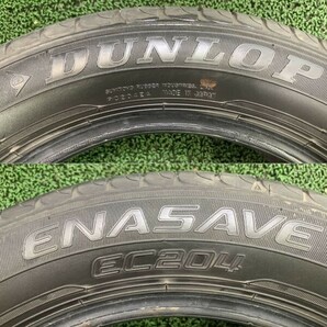 2020年製 8～9分山 ダンロップ ENASAVE EC204 185/60R15 84H 4本/札幌市手渡し可/中古オンロードタイヤ(夏タイヤ) フィット F_64の画像9