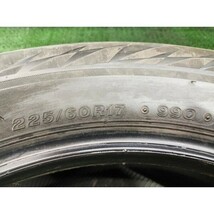 2019年製 8～9分山 ブリヂストン BLIZZAK VRX2 225/60R17 99Q 4本/札幌市手渡し可/中古スタッドレスタイヤ(冬タイヤ) アルファード P1_110_画像9