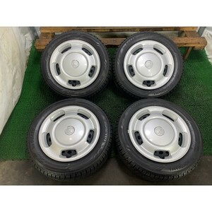 2022年製 9分山 ヨコハマ iceGUARD iG60 155/65R14/ホンダ N-WGN JH3/JH4 4.5J 4H 100 （手測り）約+49 Φ56/4本 F_Q_121