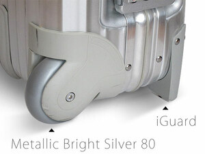  Rimowa ultimate quiet sound wheel BrightSilverGray80&iGuard!