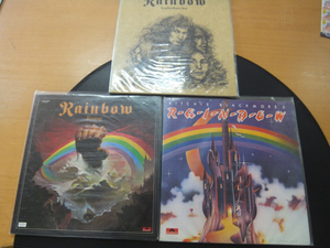 RICHIE BLACKMORE’S RAINBOW 　レインボー LP3枚セット、虹を翔る覇者、銀嶺の覇者、LONG LIVE ROCK’N’ROLL