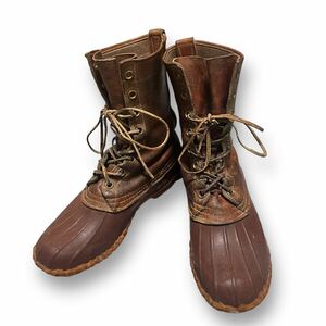 【格安出品】 50s 60s L.L.BEAN USA製 ビーンブーツ 27.0cm レザー ブーツ エルエルビーン ヴィンテージ 当時物