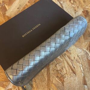 1円~美品 ボッテガヴェネタ イントレチャート ラウンドファスナー BOTTEGA VENETA 長財布 男女 小銭入れ 新型 ■バイカラー■の画像3