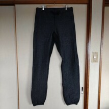 美品！旧タグ エンジニアドガーメンツENGINEERD GARMENTS ブラック霜降りスウェットパンツ カナダ製 ニードルスネペンテス_画像2