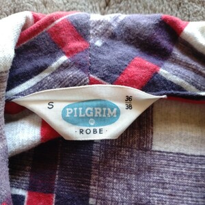 ビンテージ ピルグリム PILGRIM ROBE コットンプリントネルガウンvintage60's70's80's USA製