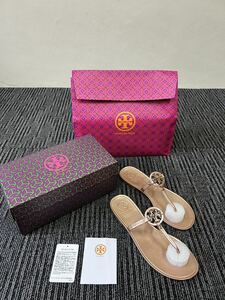 TORY BURCH トリーバーチ サンダル 表記サイズ7M レディースベージュ　浦Ｒ