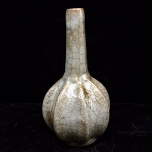 『宋・古陶瓷品・官窯・天球瓶』極細工 置物古賞物 中国古玩 中国古美術