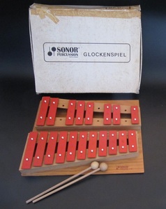 SONOR　ソナー　鉄琴　打楽器　GLOCKENSPIEL　G30　グロッケンシュピール　ドイツ製　箱付　