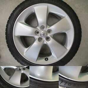 トヨタ 30系プリウス 純正【17×7J+50 5H-100】NeoLin NeoSport 215/45R17 4本set 埼玉県発 現物確認OK♪215/45-17の画像3