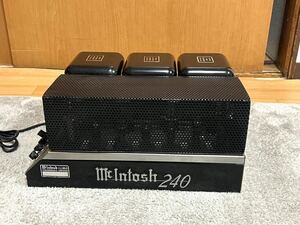 McIntosh マッキントッシュ MC 240 真空管アンプ。動作品　( 2) 