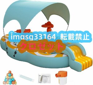  large for children pool home use vinyl pool slipping pcs attaching sunshade attaching air pump attaching folding type Family pool summer measures safety enduring .Q1176