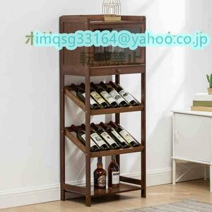  rare new goods bottle rack display shelf wine shelves bamboo made wine rack wine cellar wine cabinet display stand interior A133