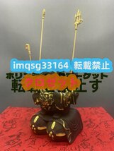 七福神 切金 三面大黒 三面大黒天 大黒天 大黒天木彫 仏師彫刻 仏像 仏教美術_画像2