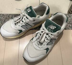 国内正規品 公式オンライン購入 ニューバランス NEW BALANCE 580 MT580RCA 白 緑 グリーン US10 28 28.0 付属品無 中古