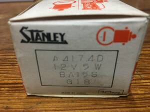 スタンレー　A4174D　12V　5W　G18　BA15S　１箱　１０個の値段です。　送料無料です。