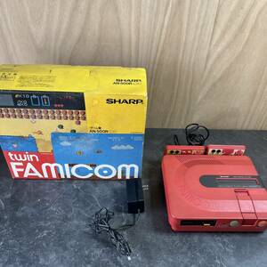 ☆SHARP シャープ TWIN FAMICON ツイン ファミコン AN-500R DISK SYSTEM ディスクシステム ゲーム機 箱付(中古品/現状品/保管品)☆