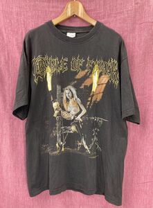 ヴィンテージ 90s ゴシック ブラックメタル CRADLE OF FILTH クレイドルオブフィルス ロック Tシャツ / DIMMU BORGIR OLD MAN'S CHILD