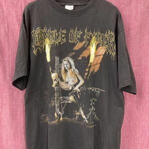 ヴィンテージ 90s ゴシック ブラックメタル CRADLE OF FILTH クレイドルオブフィルス ロック Tシャツ / DIMMU BORGIR OLD MAN'S CHILDの画像1