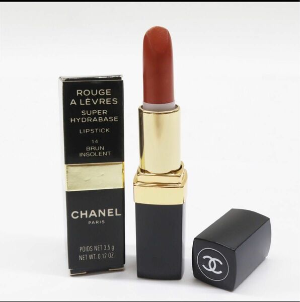 【未使用】 CHANEL シャネル ルージュ ア レーヴル 14 BRUN INSOLENT ROUGE A LEVRES 