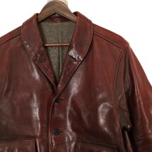 Dapper's / A-1 TYPE LEATHER SPORTS JACKET ダッパーズ レザー スポーツジャケット 革ジャン 1033 表記サイズ42_画像4