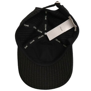 CELINE セリーヌ ストライプ ウール ベースボールキャップ 帽子 2AUS9495R 38CE 表記サイズLの画像7