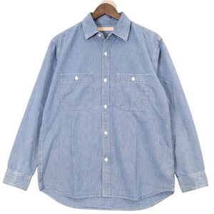 RHC Ron Herman / Indigo Chambray Shirt アールエイチシー ロンハーマン シャンブレーシャツ 3920700043 表記サイズＳ